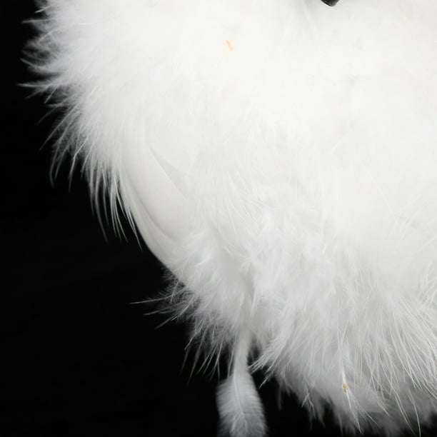Simulación Blanca Búho Búho de Espuma Atractiva, Búho de Búho de BricolaJe Adornos de Pájaros de Pájaro Búho de Espuma, Hogar Boda