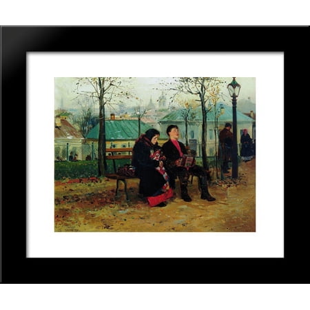 At the Boulevard 20x24 Framed Art Print by Makovsky, Vladimir