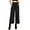 Black, variant on CEST TOI Womens High Rise Paper-bag Waist Cropped Wide Leg Culotte Pants (S, Black)
