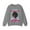 Graphite Heather, variant on Glamour Queen Unisex Heavy Blendâ„¢ Crewneck Sweatshirt in Black with 'I Will Need Bail Money' Logo