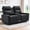Black, variant on Korser Reclining Loveseat with Cup Holders,2-Seater Recliner Sofa with USB Ports & Type C Double Manual Recliner Chair for Living Room,Faux Leather,Brown