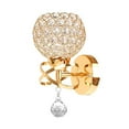 thumbnail image 1 of Lámpara de aplique de pared de cristal moderna, accesorio de iluminación de espejo, lámpara decorativa de montaje en pared con zócalo E27 para cabecer - Oro SM SunniMix Lámpara de pared de cabecera de cristal, 1 of 8