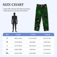 thumbnail image 4 of Bixox Men's Green Bright Web with Spiders Patterned Pajama Pants with Pockets Lounge Clothes for Home, 4 of 5