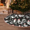 thumbnail image 5 of Balery Laying Hens And Roosters Printed Christmas Tree Skirt , Merry Christmas Party Christmas Tree Decoration,Adjustable Tree Skirt-48", 5 of 6