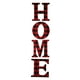thumbnail image 2 of Letrero de letras para colgar en la pared con cuadros rojos y negros de madera para decoración de ventanas y paredes, 2 of 10