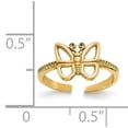 thumbnail image 2 of Beautiful 14k Butterfly Toe Ring, 2 of 2
