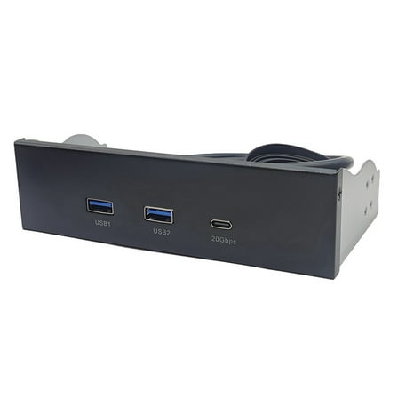 USB Front Panel for PC 2 Port 3.2 GEN1 5Gbps   1 TYPE-C 10Gbps/20Gbps Hub Desktop 5.25inch Floppy Drive Bay