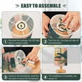 thumbnail image 3 of Yayeee Table Lamp for Bedroom Nightstand LED Portable Bedside Warm Light, Pink Sunset, 3 of 7