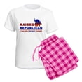 thumbnail image 5 of CafePress - Raised Republican Women's Light Pajamas - Women's Short Sleeve Print T-Shirt and Pants Light Cotton Pajama Set, 5 of 7