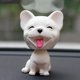 thumbnail image 1 of Coche que sacude la cabeza Adornos para perros Bobblehead Perro que asiente con la cabeza Juguetes para cachorros Tablero del automóvil Decoración Juguete Wobble Sacudir la cabeza Muñecas Coche Hogar JAMW Sencillez, 1 of 2