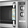 thumbnail image 4 of ZIATUBLES Refrigerator Door Handle Wraps Set of 6 Sturdy Washable Handle Gloves Kitchen Appliance Decor Protector Fridge Microwave Oven Door Handle Covers, Hippie Floral Blue, 4 of 7