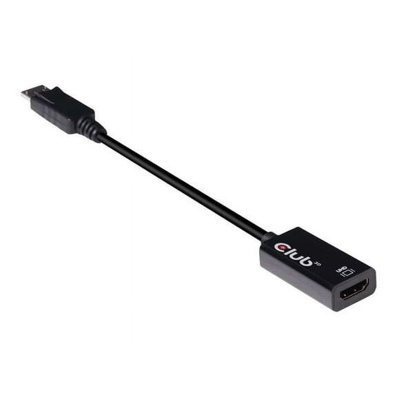 Club 3D CAC-1080 0.63' DisplayPort/HDMI Audio/Video Cable Black
