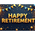 thumbnail image 4 of Elegant Balloon Design Happy Retirement Gold Celebration Banner for Indoor Decoration Office Party Event, 4 of 8