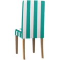 thumbnail image 2 of ABPHQTO Funda protectora para silla con rayas verdes, funda protectora para asiento para comedor, Hotel, boda, fiesta, juego de 1, 2 of 4