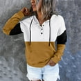 thumbnail image 3 of Vedolay Sweatshirt Hoodies for Women Hoodies Half Zip Long Sleeve Oversizd Crop Pullover Sweatshirts with Pockets,White XXL, 3 of 4
