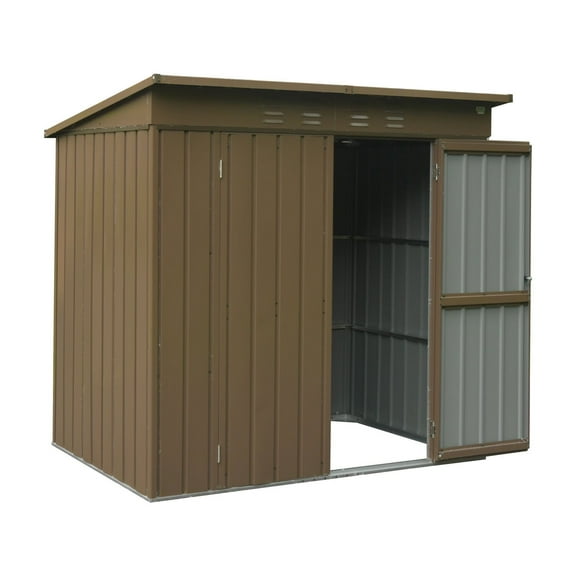 Outdoor Storage Shed Outdoor Storage Shed 6x4 FT, Metal Tool Sheds Storage House with Lockable Double Door, Large Bike Shed Waterproof for Garden, Backyard, Lawn,Small Storage Shed