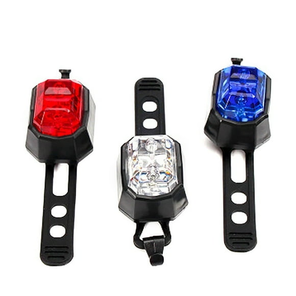 Bicycle Cycling Front Rear Tail Helmet Flash Light Safety Warning Lamp