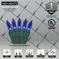 thumbnail image 2 of 4' x 6' Blue Christmas Net Lights, 150 Lamps on Green Wire, 2 of 5