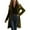 Army Green—top, variant on Long Trench Coats for Women Casual Single Breasted Velvet Jackets Fall Winter Open Front Peacoat Notched Lapel Outerwear