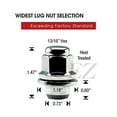 thumbnail image 3 of 24 Pcs Mag Lug Nuts For Toyota Factory Wheels On 12x1.25 Nissan Compatible Studs Car Truck, 3 of 4
