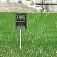 thumbnail image 3 of Ymaotrade No Trespassing Dog On Premises Keep Gate Shut Yard Sign with Stakes 7×8.8in, Sturdy Aluminum Yard Signs Rust Free, Warning Signs for Home, Dog House Sign Decorations, 3 of 7