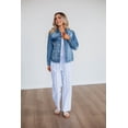 thumbnail image 2 of Marlowe Striped Pants - Powder Blue, 2 of 7