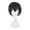Black, variant on Men's Short Cosplay Wig, Dark Brown Anime Costume Hair for Parties