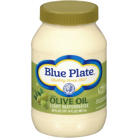 (2 Pack) Blue Plate Light Mayonnaise With Olive Oil, 30.0 FL