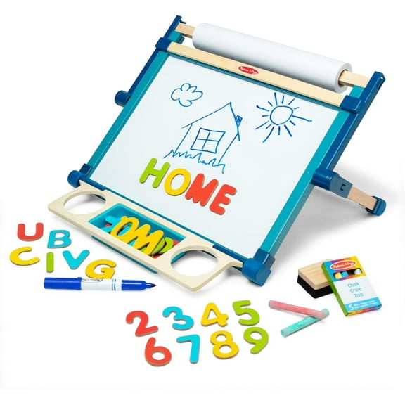 Deluxe Double-Sided Tabletop Easel, Arts & Crafts, 42 Pieces, 17.5” H x 20.75” W x 2.75” L, Great Gift for Girls and Boys 3, 4, 5 Year Olds and Up