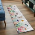 thumbnail image 3 of Seahorse Coastal 2'x6' Runner Rugs for Hallway Kitchen Bedside Non Slip, Nautical Ocean Summer Beach Coral Wooden Entryway Rug Runners with Rubber Backing, Long Carpet Runner for Laundry Room, 3 of 8