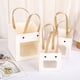 thumbnail image 1 of Zhuge Bolsas de embalaje para cajas de regalo, bolsas de regalo con ventana transparente, bolsas de papel kraft, bolsas de mano cuadradas (ventana blanca, tamaño pequeño), 1 of 5
