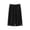 Black, variant on Men's Harlan Cotton Cropped Linen Trousers - Elastic Waist Loose Fit Summer Casual Pants with Adjustable Waistband