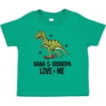 thumbnail image 3 of Inktastic Nana and Grandpa Love Me Dinosaur Grandson Boys Toddler T-Shirt, 3 of 5