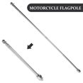 thumbnail image 6 of Pungan flag pole Flag Pole Motorcycle Handlebar Mount Flagpole Bracket Flagpole Holder,47.24"X1.38"X0.79", 6 of 10