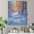 thumbnail image 4 of Qisvanset 12x16 Inch 2D Flat Framed Canvas Art, Blue Hallelujah Faith Quote Apartment Religious Home Wall Gift, 4 of 5