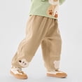 thumbnail image 5 of Easter Summer Pants Elastic High Waisted Joggers Sweatpants Boys Casual Pants for Boys Teens Summer Clothes (Khaki,12-18 Months), 5 of 5