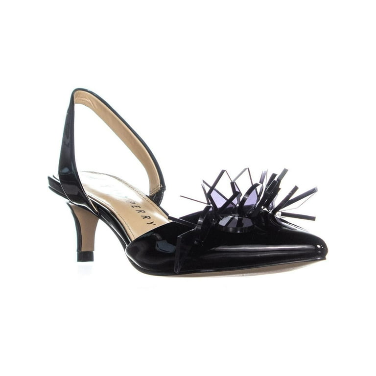Womens Katy Perry The Lisa Pointed Toe Slingback Slip On Sandals Black 6.5 US 36.5 EU