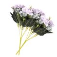 thumbnail image 4 of Flor artificial Decoración floral falsa Oficina en casa Adorno de Ramo de flores artificiales, Gris 2 piezas 5 ramas 15 cabezas kenally HA6792-05B, 4 of 6