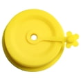 thumbnail image 2 of Silicone Mason Jar Lids, Ball Jar Lids, Leak Proof Silicone Mason Jar Lids with Small Flower Design, Food Grade Reusable Sealing Covers, Airtight Seal for Food Storage Yellow 1Pcs, 2 of 9