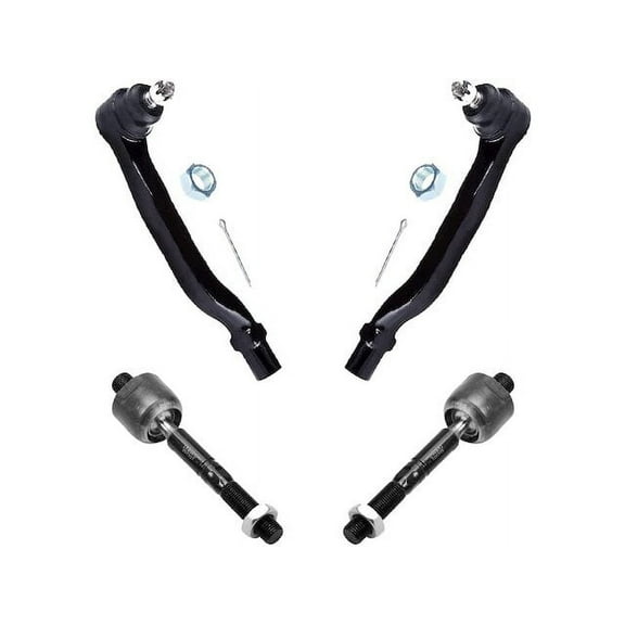 Front Tie Rod Set - Compatible with 1998 - 2002 Honda Accord 2.3L 4-Cylinder 1999 2000 2001