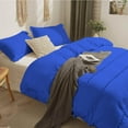 thumbnail image 3 of D.N.G. BEDDINGS 3 Piece Boho Chic Pom Pom Comforter, All Season Down Alternative Bedding Comforter with 2 Pillow Shams (Twin/Twin XL Size, Royal Blue) 800 Thread Count, Egyptian Cotton., 3 of 6