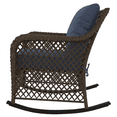 thumbnail image 4 of HOMETRENDS Belmont Steel Outdoor Rocking Chair with Cushions, Navy, 4 of 9