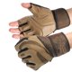 thumbnail image 5 of Guantes deportivos Hombre ANGGREK Medio dedo Marrón M, 5 of 8