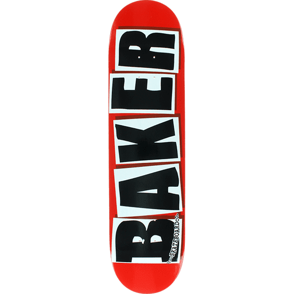 Baker Brand Logo Skateboard Deck 7.88 Red Black (Deck Only)