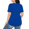 thumbnail image 5 of Womens T-Shirts Sevevn Fashionable Women's Casual Short Sleeved Loose Round Neck Solid Color Top, 5 of 8