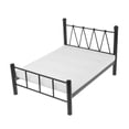 thumbnail image 1 of Muebles de metal en miniatura Bloques de construcción Mini muebles para bebés 1/6 Blythe Doll & Dollhouse Ki Cama Doble Negra Sunnimix Cama de dormitorio de muñeca, 1 of 8