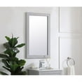 thumbnail image 3 of Aqua rectangle vanity mirror 18 inch in Grey, 3 of 5