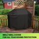 thumbnail image 4 of Velway Funda para Barbacoa, Funda Protectora para Barbacoa de Gas Oxford 210D Resistente, Antiviento/Anti-UV/Impermeable/A Prueba de Humedad/Polvo 147x61x117cm Negro, 4 of 5