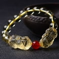 thumbnail image 2 of Natural Citrine Double Pixiu Bracelet, 2 of 2