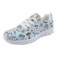 thumbnail image 1 of Spring Nurse Flat Shoes, Women Cute Cartoon Nurses Printed Sneakers, 1 of 1